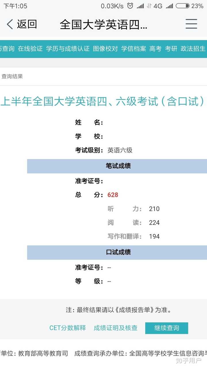 英语六级考600分以上是种怎样的体验?