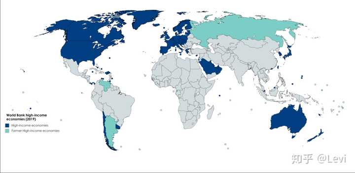 此為高收入經濟體地圖