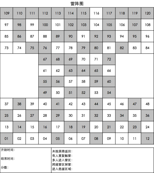 雷阵图答案图片
