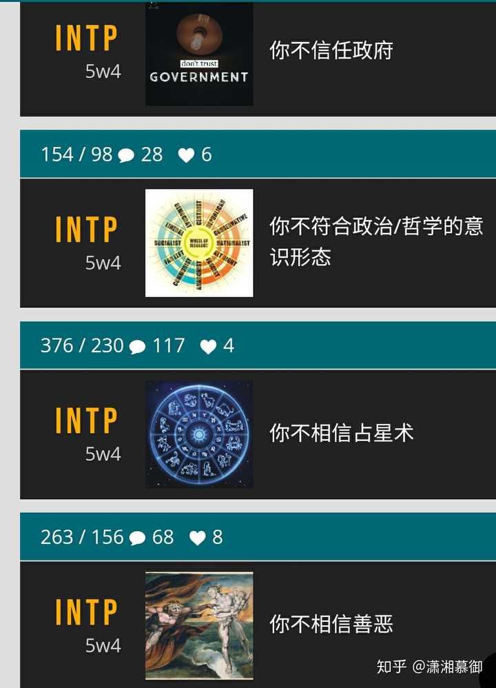 Intp人格有多讨厌 能举例吗 知乎