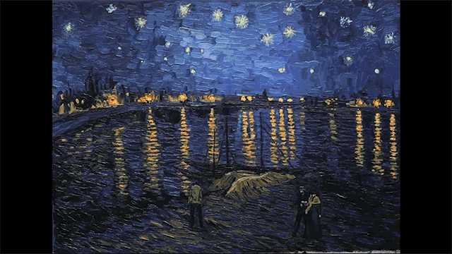 《starry night over the rhone》(《罗纳河上的星夜》)