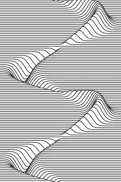 请问这张海报的线条效果是如何实现的?