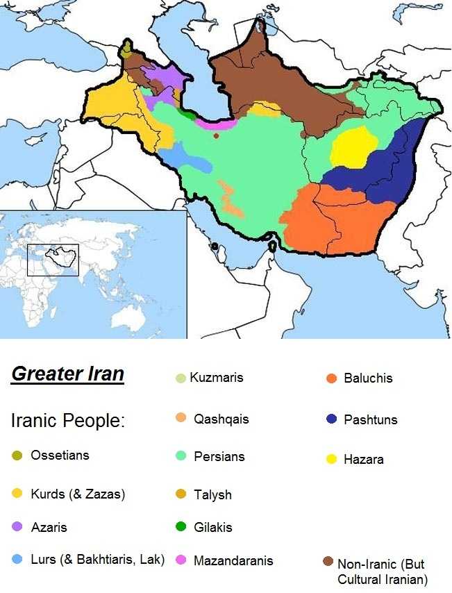 伊朗各民族分布图图片
