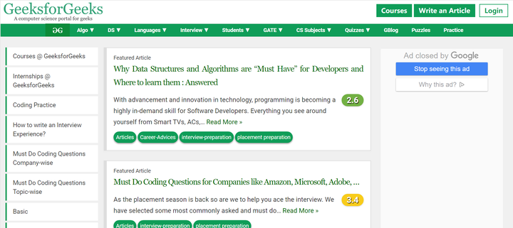 有哪些学习算法的网站推荐? - 知乎