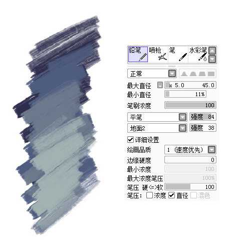 Sai笔刷 笔 大家一般都是怎么设置的 知乎