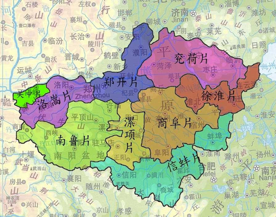 先照着新版地图集描了个中原官话a,感觉还行