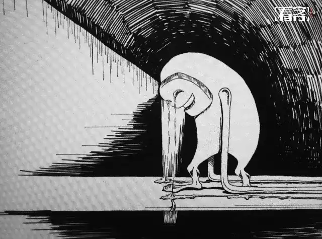 丨 厉大佬的画作:人在世上,有的是难过的时刻,但还是会笑着往前.