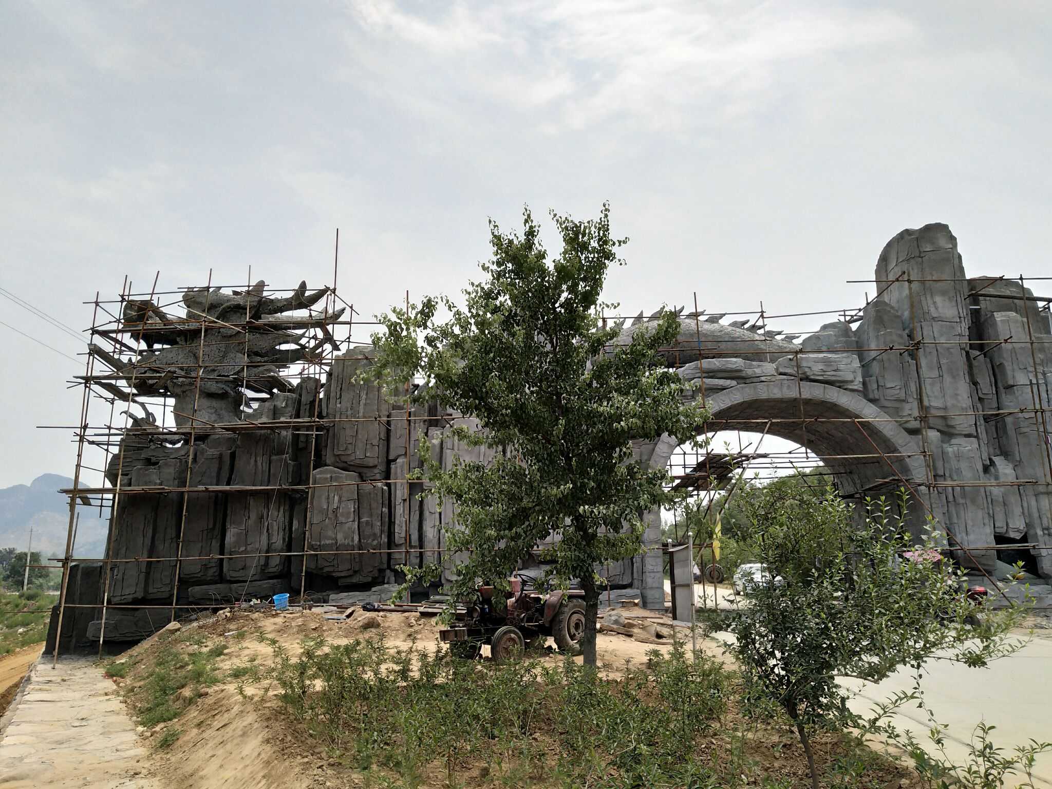 水泥雕塑的制作分解图.