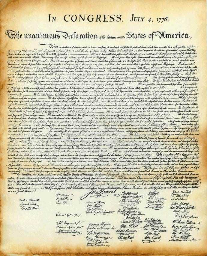 Free Printable Declaration Of Independence