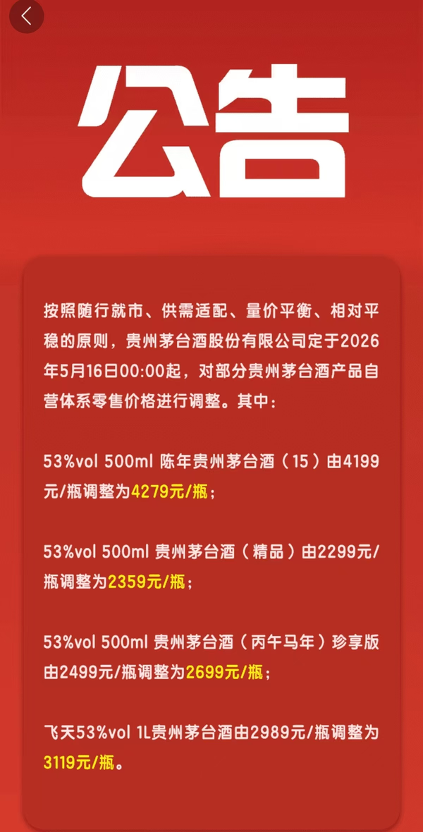 茅台宣布部分产品涨价，马年珍享版单瓶涨幅 200 元，如何看待此次调价？能否成为行业涨价信号？