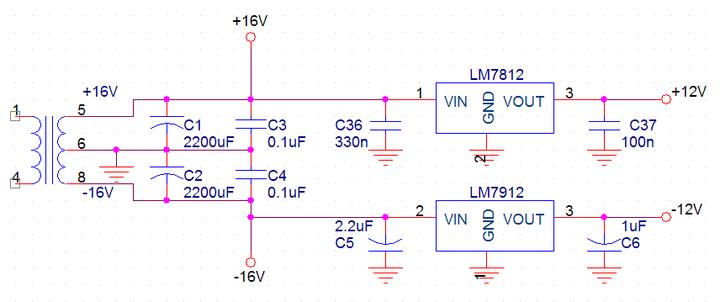 请问各位大佬如何用桥式整流电容滤波集成稳压模块电路去设计电路所需