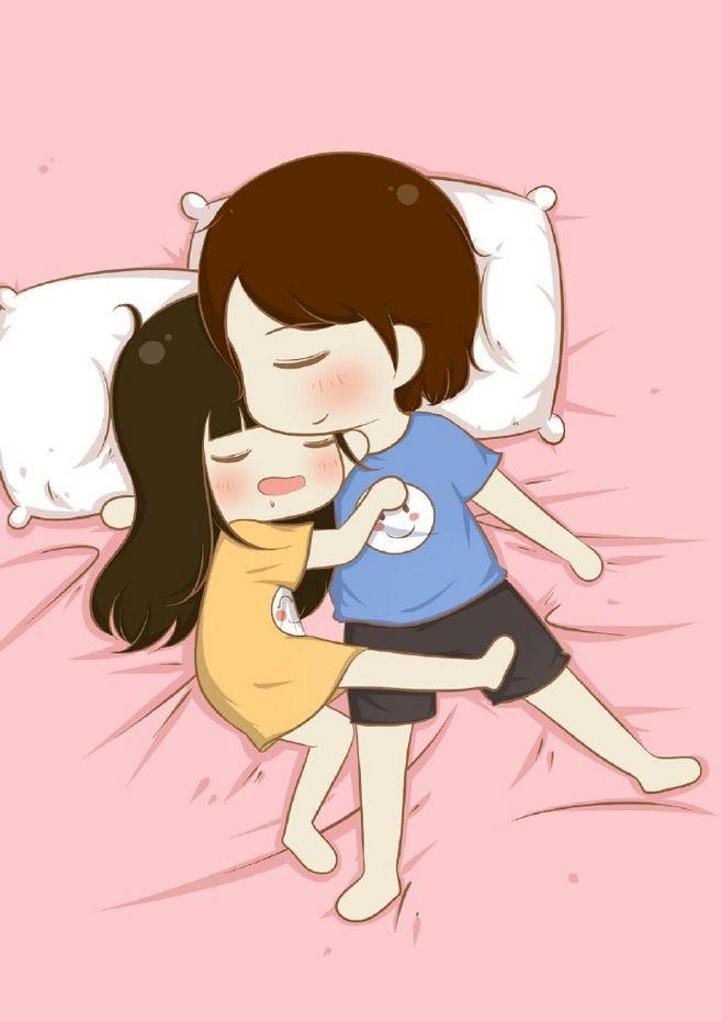情侣抱一起睡觉的图片图片