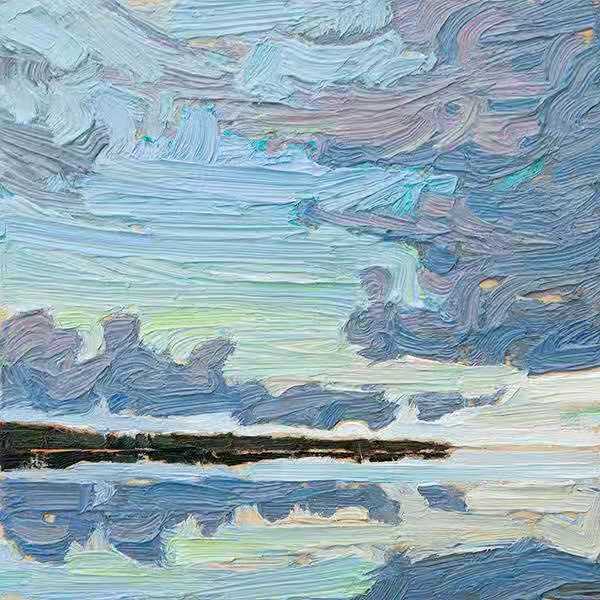 久违的风景画,肌理感很强by ken faulks