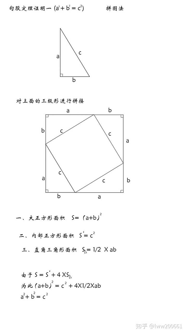 如何证明勾股定理 知乎 如何证明勾股定理 知乎