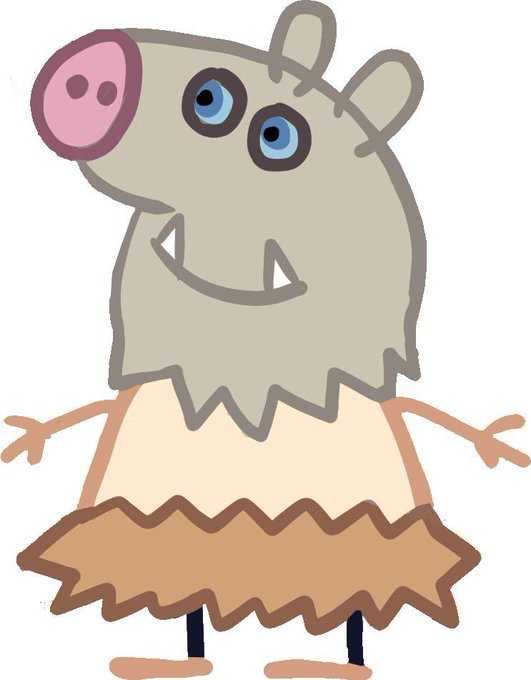 小猪佩奇 ins上看到的一个网友的搞笑绘图,好喜欢这款"野猪"佩奇(我第