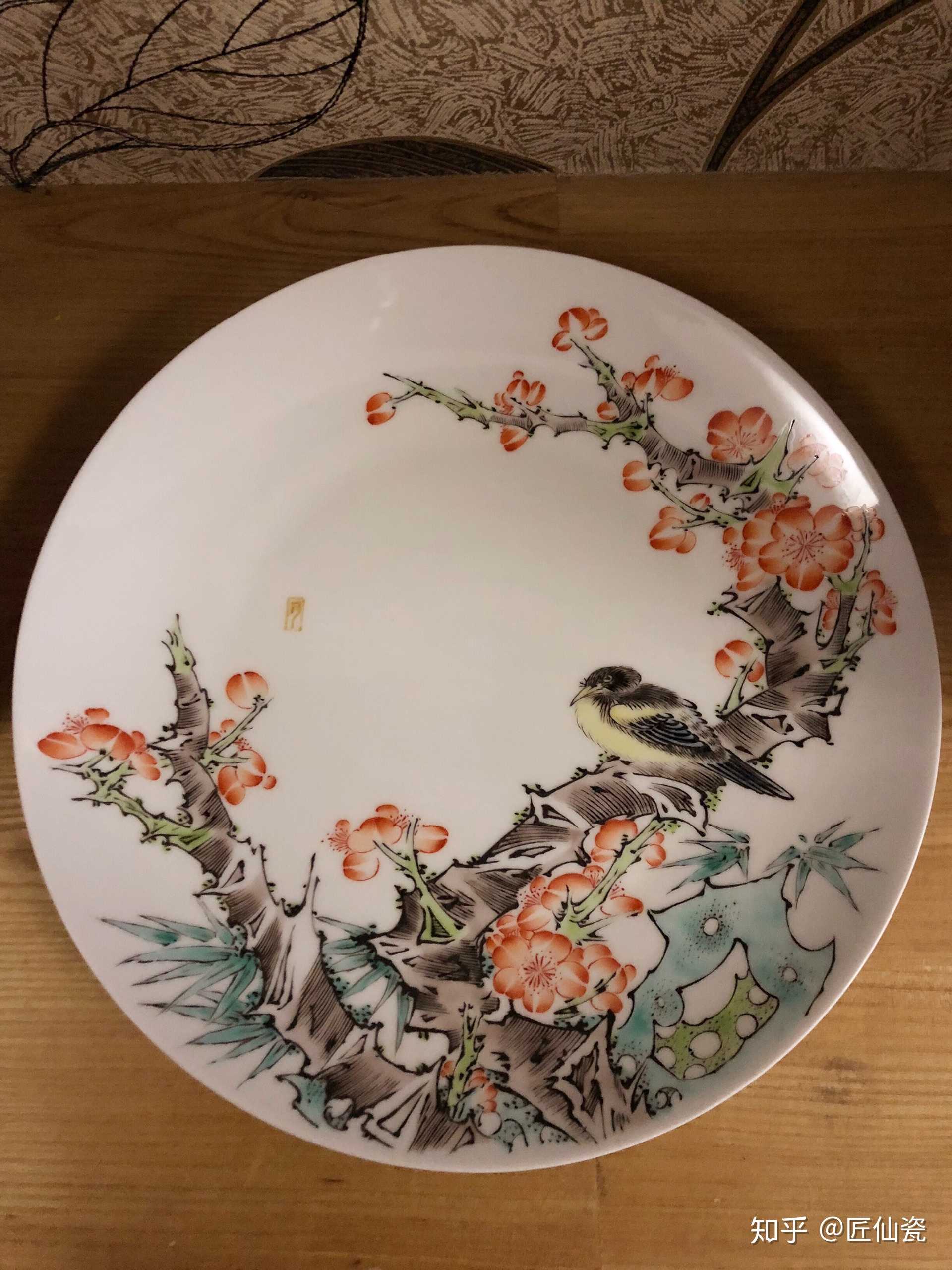 今日完成的一副古彩陶瓷作品,分享分享!