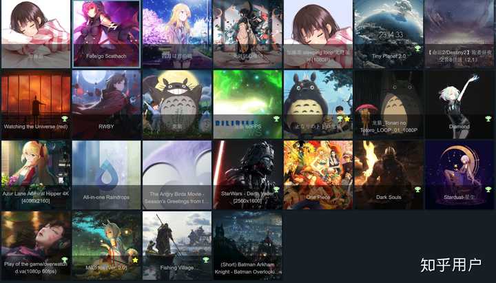 steam 平臺上的 wallpaper engine 的創意工坊中有哪些值得推薦的壁紙