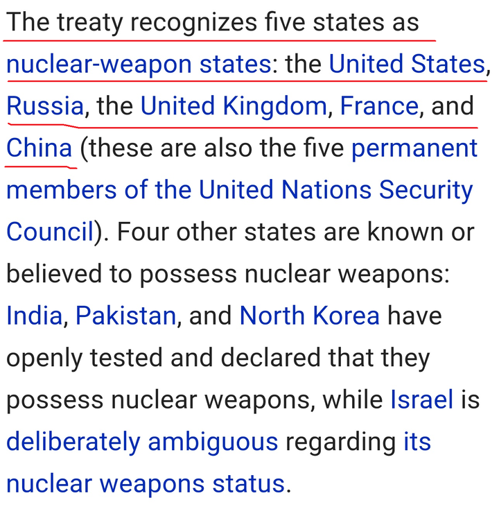 如何看待五常不参加 禁止核武器条约 知乎