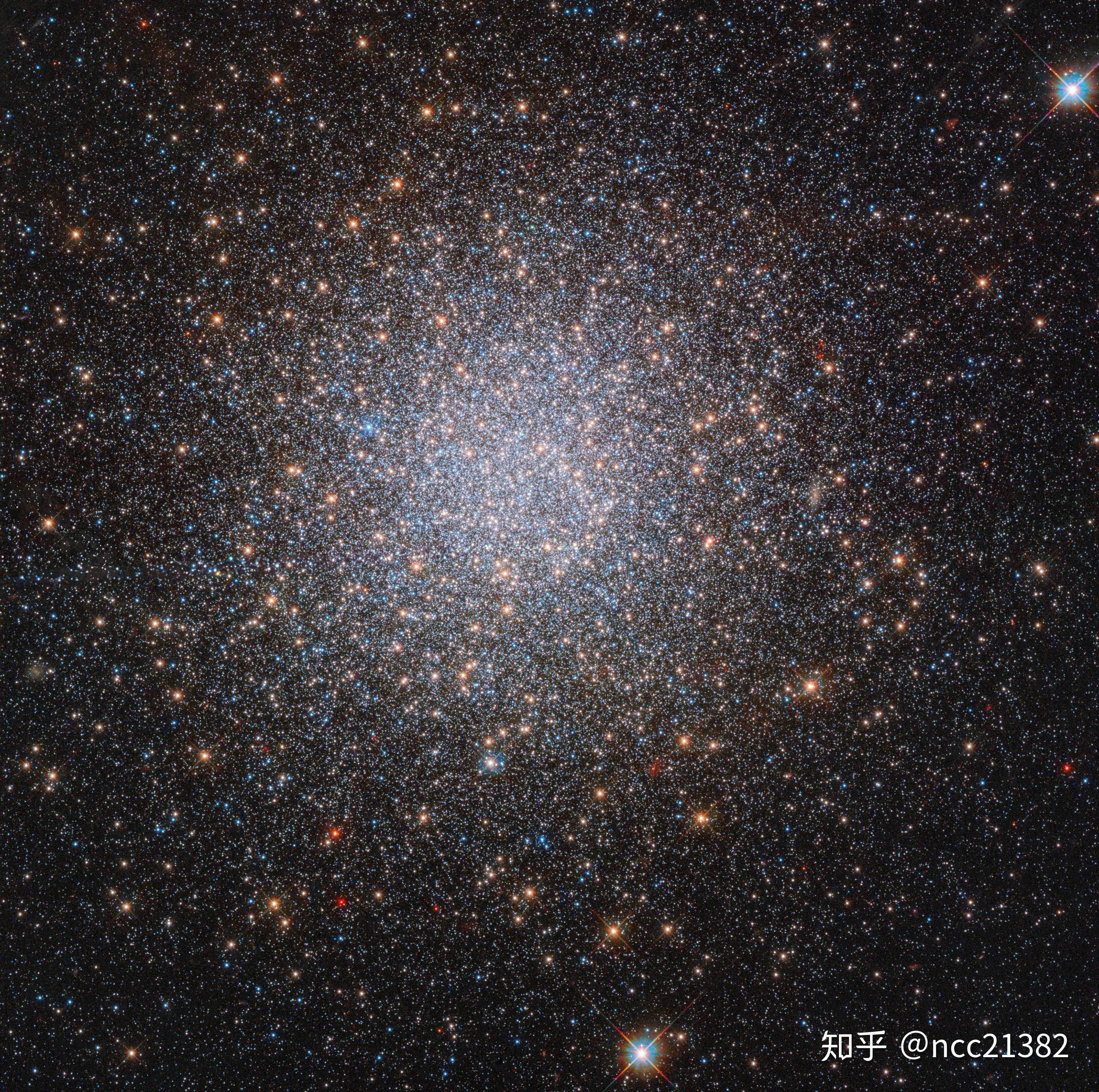 哈勃新图: ngc 2419 球状星团位于天猫座( lynx )距离地球30万光年