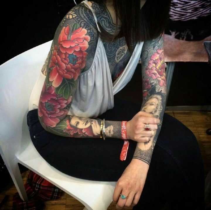 如何评价文身中的黑臂,有没有部分刷黑特别好看的图例?