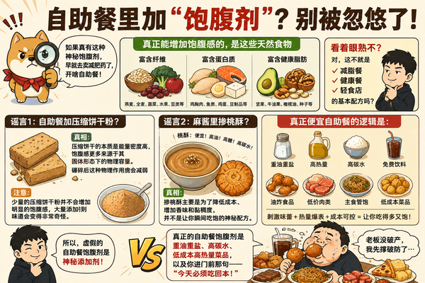 自助餐加「饱腹剂」刷屏，真的有能提升饱腹感的「饱腹剂」吗？
