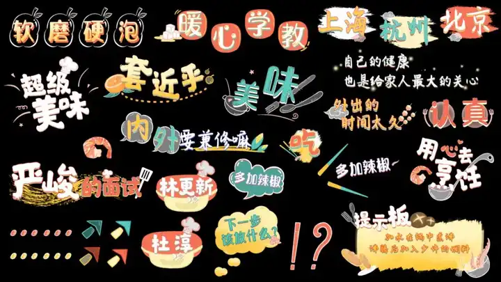 目前综艺节目用于烘托气氛制造娱乐效果的动态字幕是如何制作的?