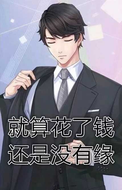 不过算了, 你我本无缘,全靠我花钱.