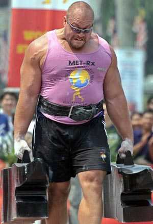 不过在一些大力士节目中对于肌肉需求