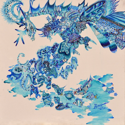 耳朵人艺术的小孩作品