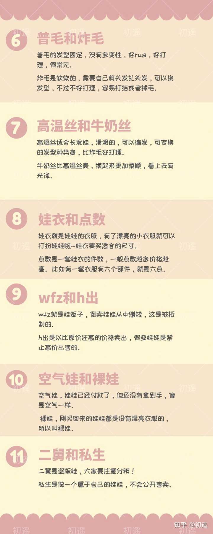 因为觉得棉花娃娃很可爱所以想买一个养 但是看不懂圈内人的一些词语 有小可爱能讲一些吗 知乎