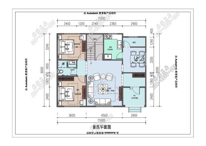 农村宅基地想自建房,尺寸是14米×14米,带个小院,想问下大家有什么好