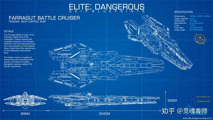 《精英危险》联邦法拉格特级战列巡洋舰