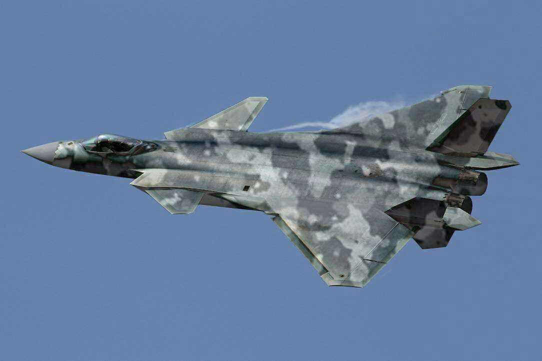 自制歼20蛇皮版和迷彩版