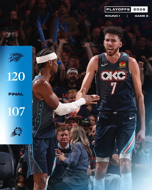 2526赛季NBA季后赛太阳 107:120 雷霆，如何评价这场比赛？