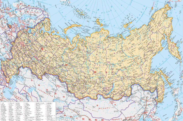 俄罗斯自治共和国地图图片