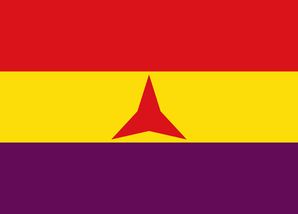 国际纵队旗帜，图源：Wikipedia