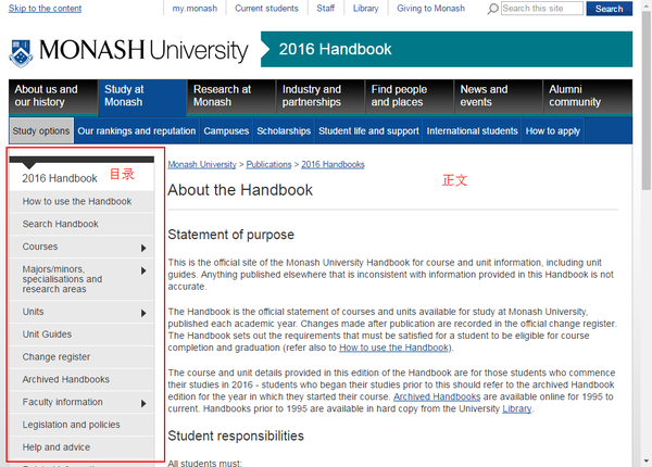 phd handbook monash