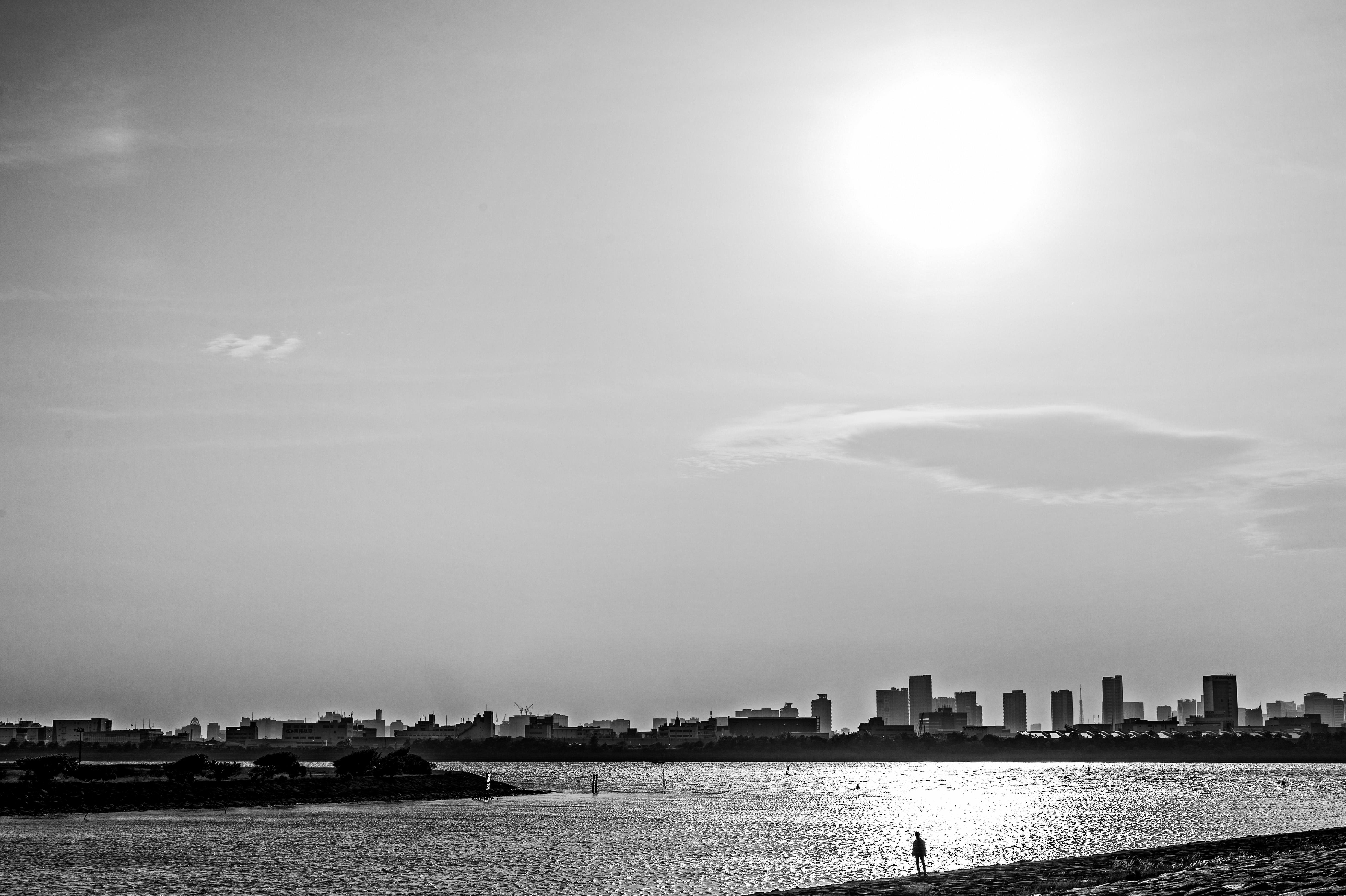 黑白照片中的孤独感