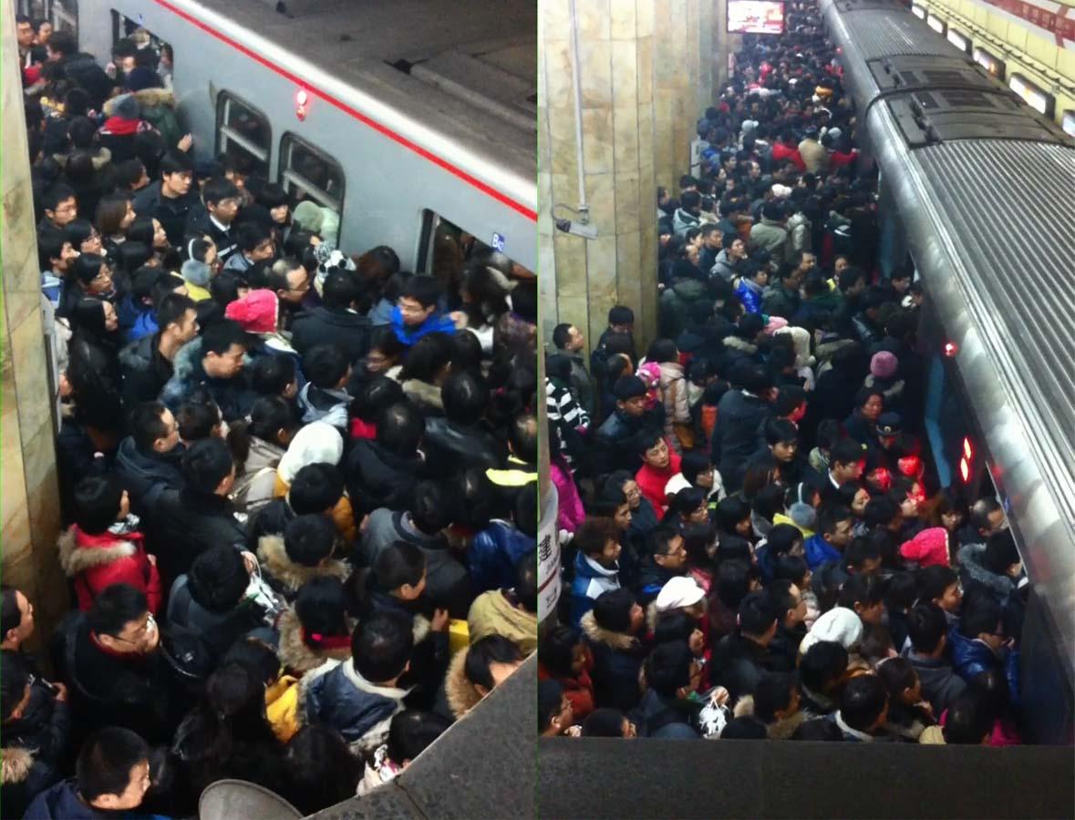 挤！挤！挤！上海地铁最挤的竟是这条线...网友表示不服！_世纪大道
