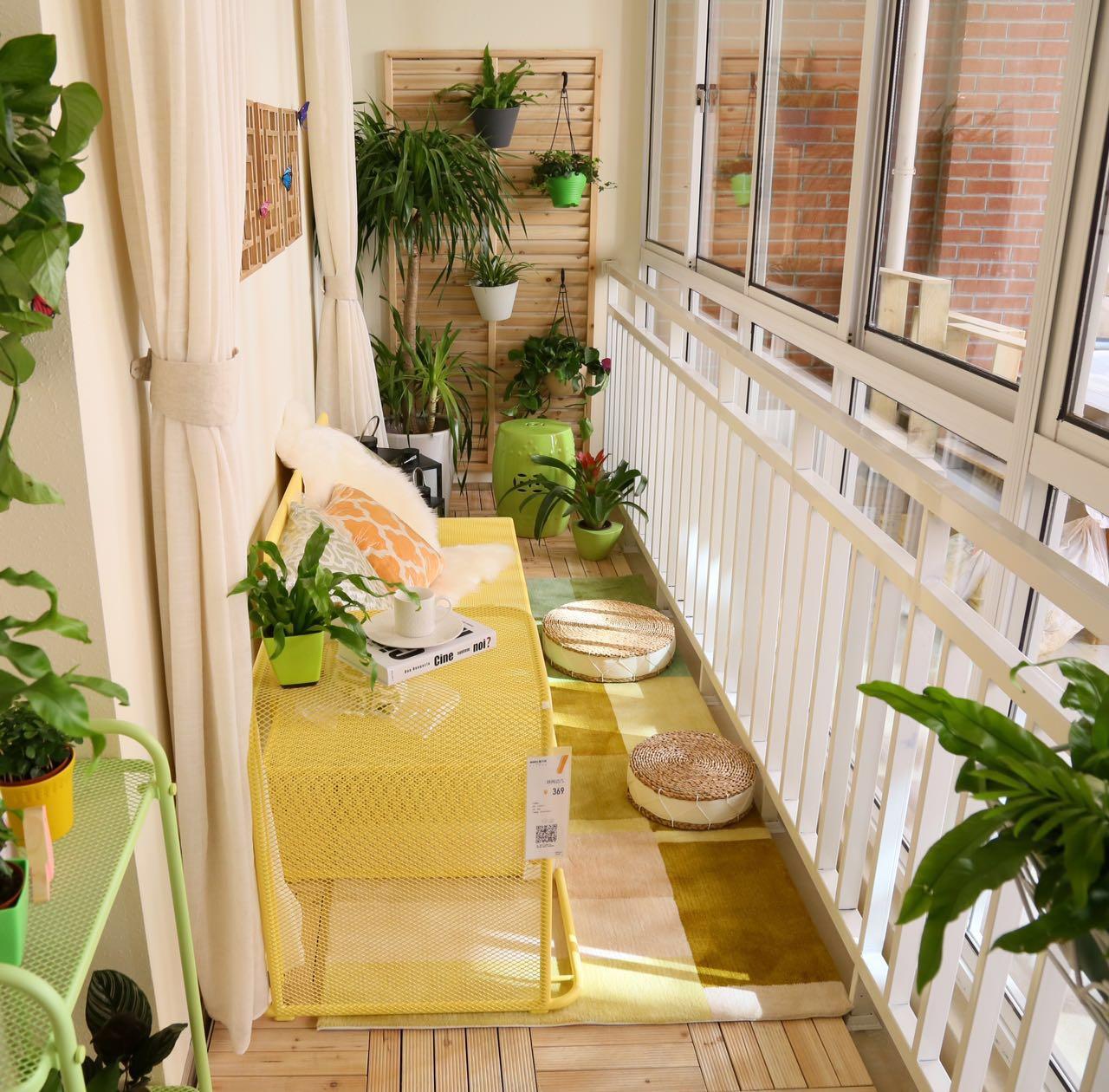 阳台绿植这么做，不占空间还好看！