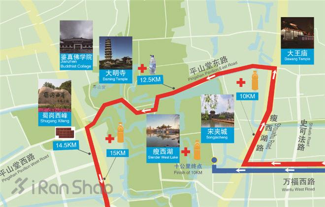 缓冲:东关古渡——宋夹城体育休闲公园(十公里终点)