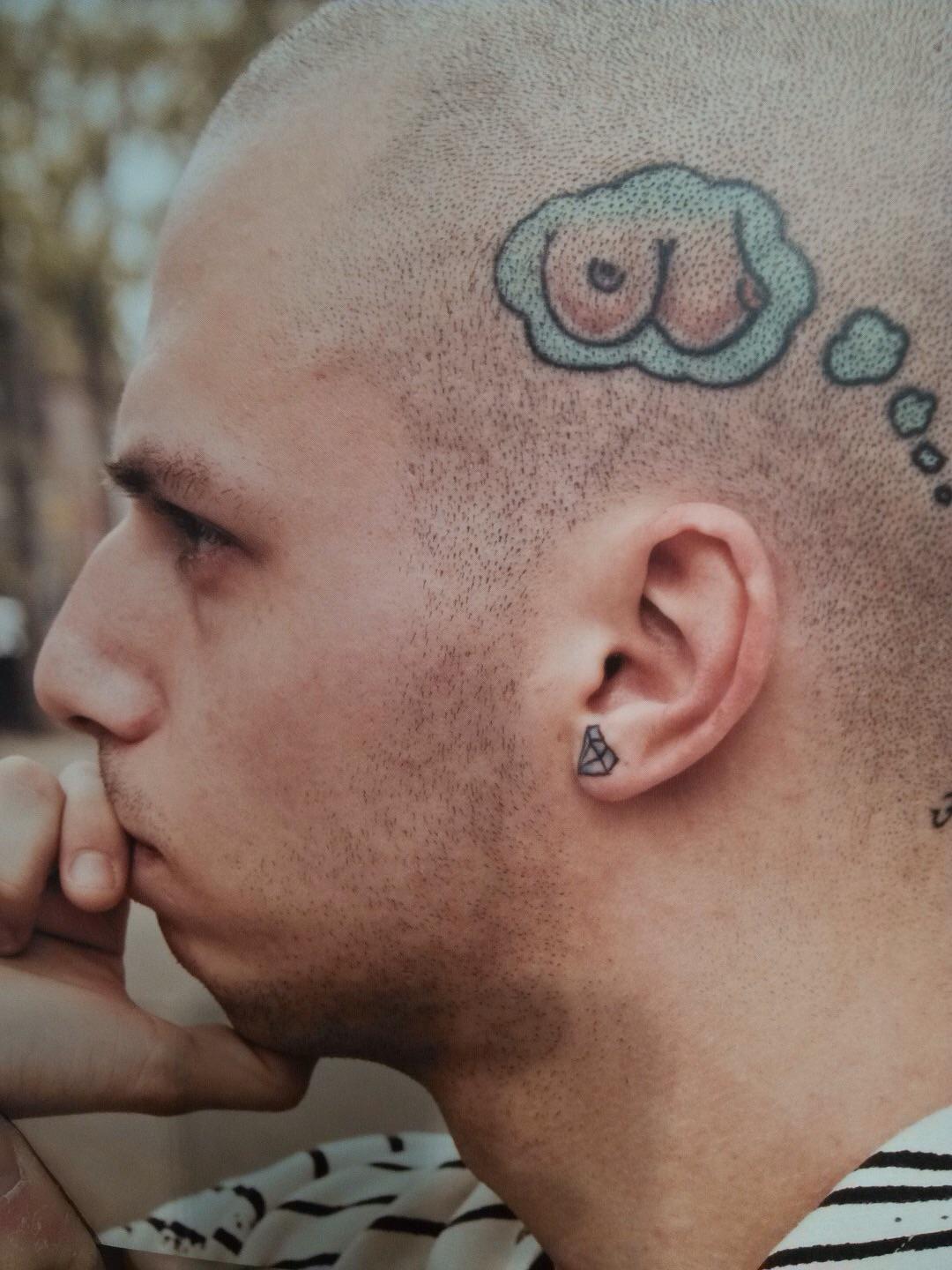 光头上纹身是种什么体验