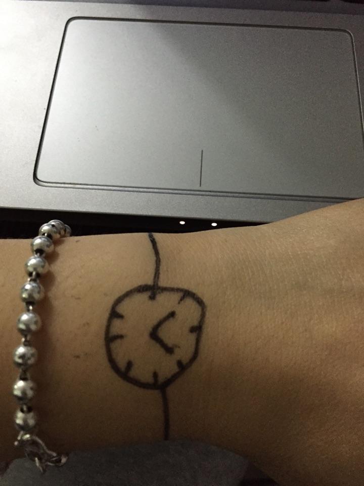 有哪些简单又精致的手绘可以往自己的胳膊和腿