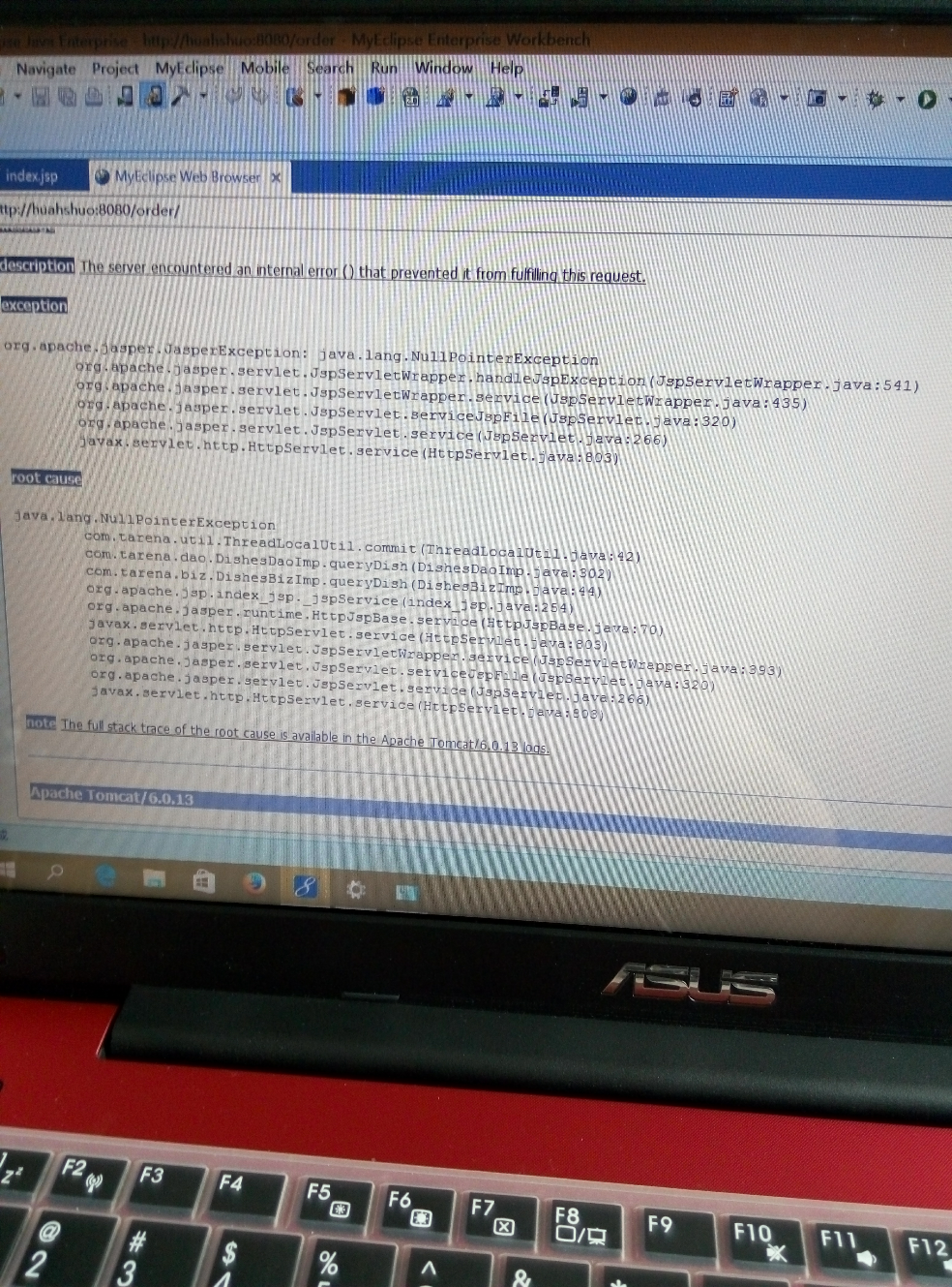 这Java代码出现异常,谁帮解决下? - Java Web