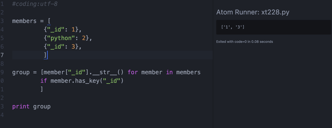 如何使用一行列表推导式完成下列功能? - 黄哥