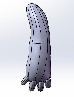 如何用solidworks画大白的胳膊