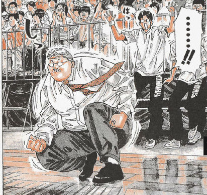 安西教练并不是湘北的专职教练,加上身体不好,平时只是去看学生打蝌