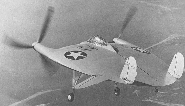 12. V-173 Flying Pancake ���м����Vaught��˾Ϊ������Ƶķɻ��������ͺ���ͬ��˾�ڶ�սĩ��Ƶ�XF-5U��