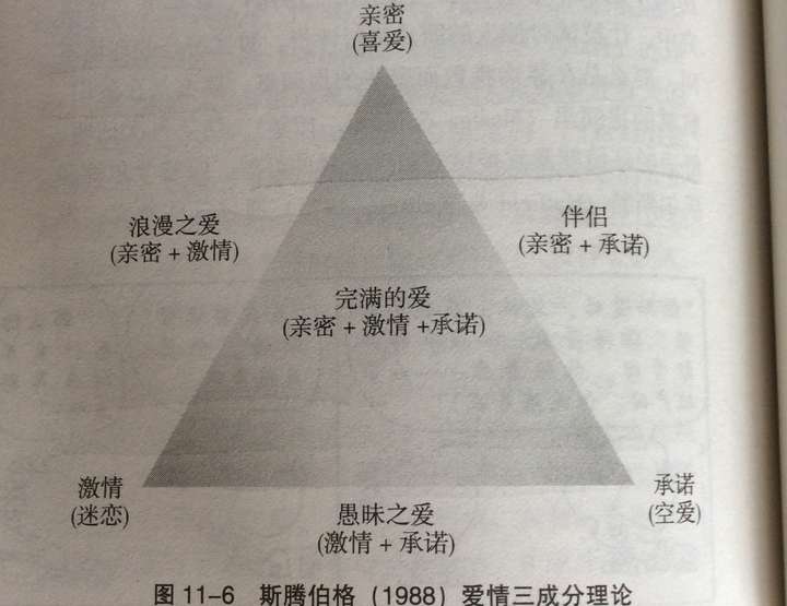 如何看待心理學家斯騰伯格提出的愛情三角理論