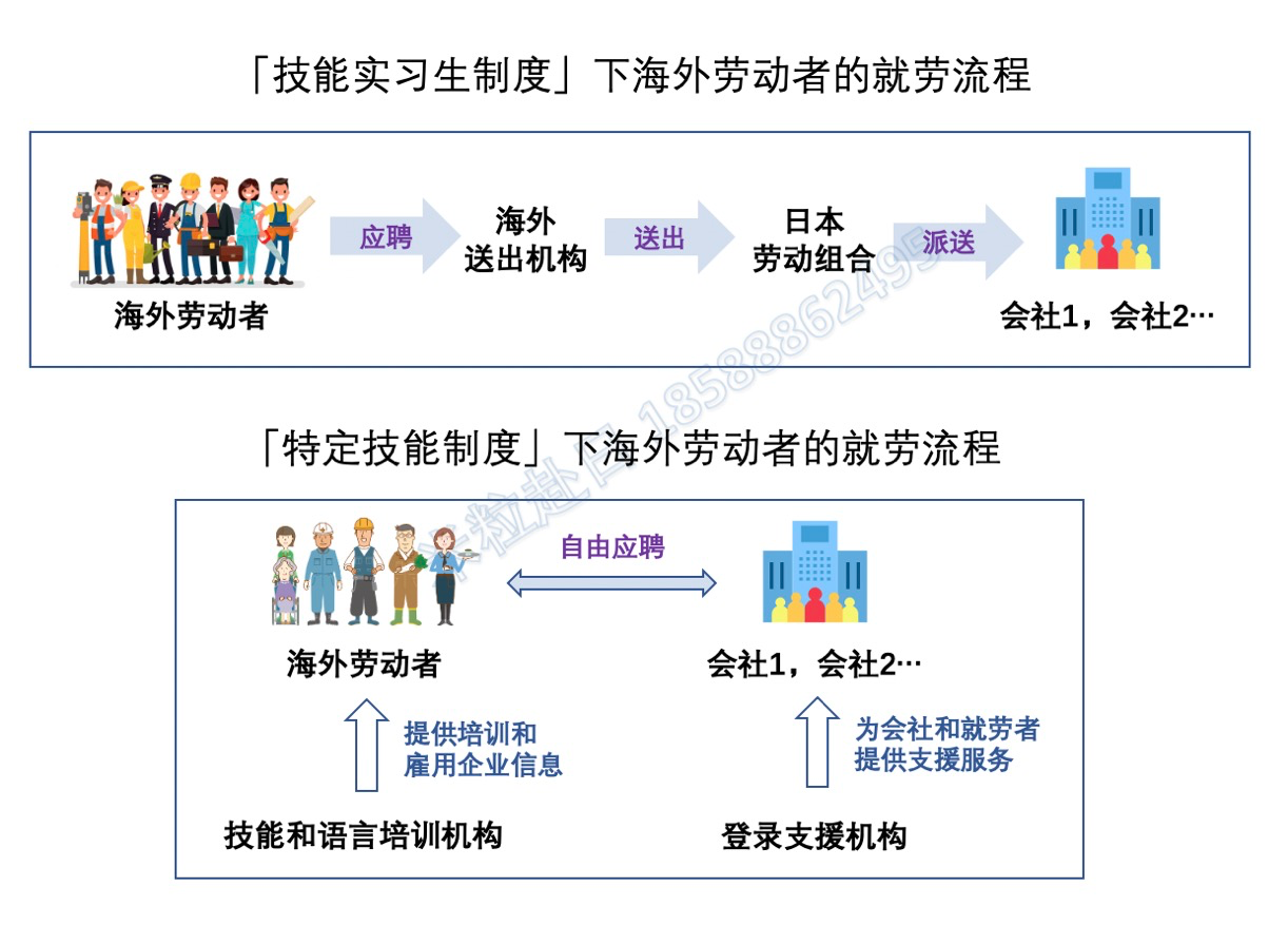 日本 研修生制度 与 特定技能制度 的区别 知乎